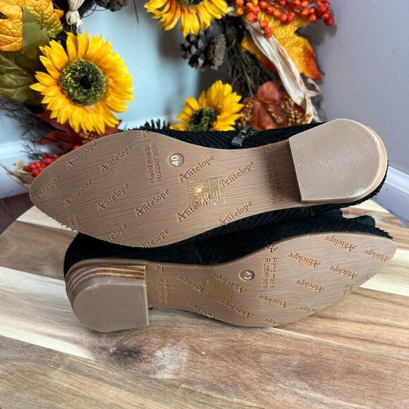 L34 Linden Women's Comfy Leather Winter Booties Sz 40EU / 9-9.5US in Black - Picture 10 of 11